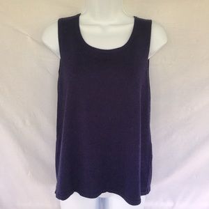 Cable & Gauge Basic Navy Stretch Knit Tank